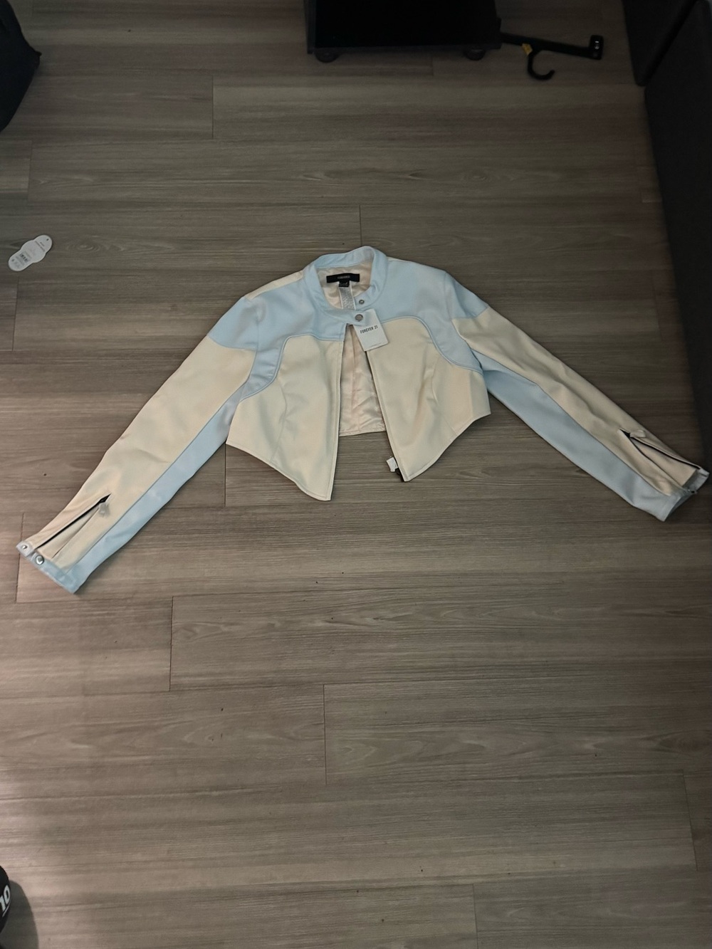 Forever 21 leather cropped jacket